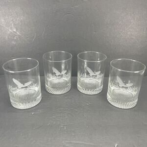 Rare 1997 Harbour Ridge Dartmouth Golfing Jamboree Collector's Glasses Set of 4